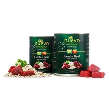 NUEVO dog Senior - konzerva s jahňacím mäsom a ovsenými vločkami 400 g